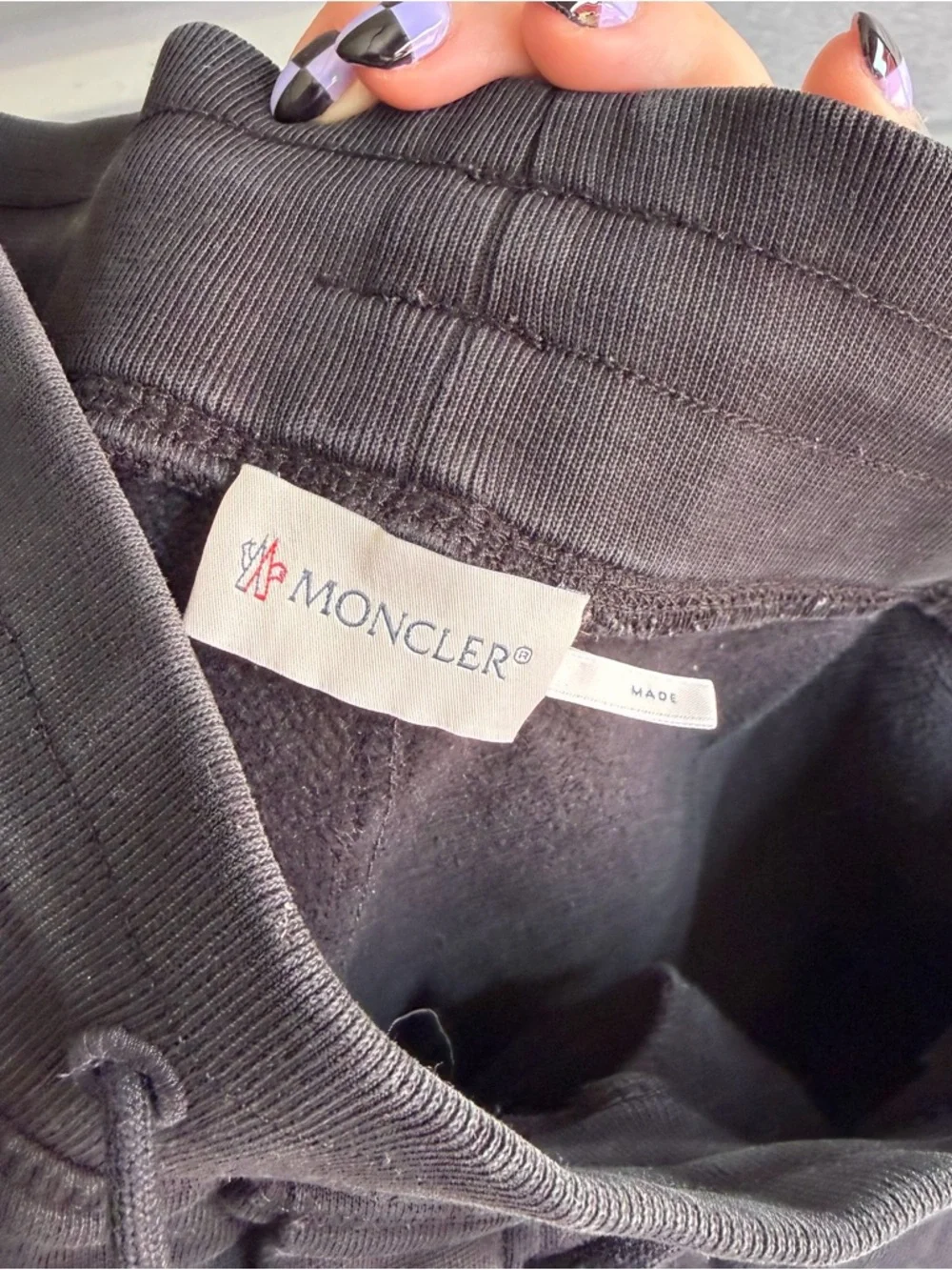 Moncler black sweatpants